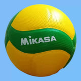 Yellow and green Mikasa mini volleyball for training, designed for sports practice by Bloomvera.