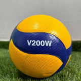 Bloomvera Mikasa Size 5 volleyball with yellow and blue design, suitable for indoor and outdoor training and match play.