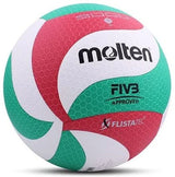 Bloomvera Molten Flistatec FIVB Approved Size 5 volleyball for official indoor volleyball games, showing its orange and white panels