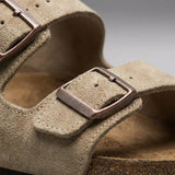 Men's suede sandals with adjustable buckle, casual summer footwear by Zexov, featuring a comfortable slip-on design.