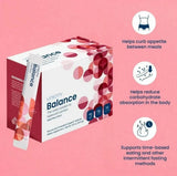 Bloomvera Unicity Balance glucose and cholesterol support drink mix in mixed berry flavor, 30 stick packs, 217.5g supplement.